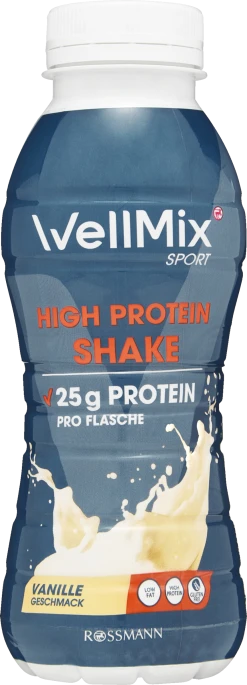 WellMix High Protein Shake Vanille Geschmack