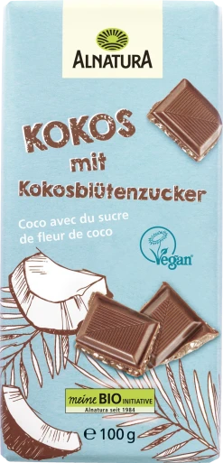 Alnatura Bio Kokos Mit Kokosblütenzucker Schokolade
