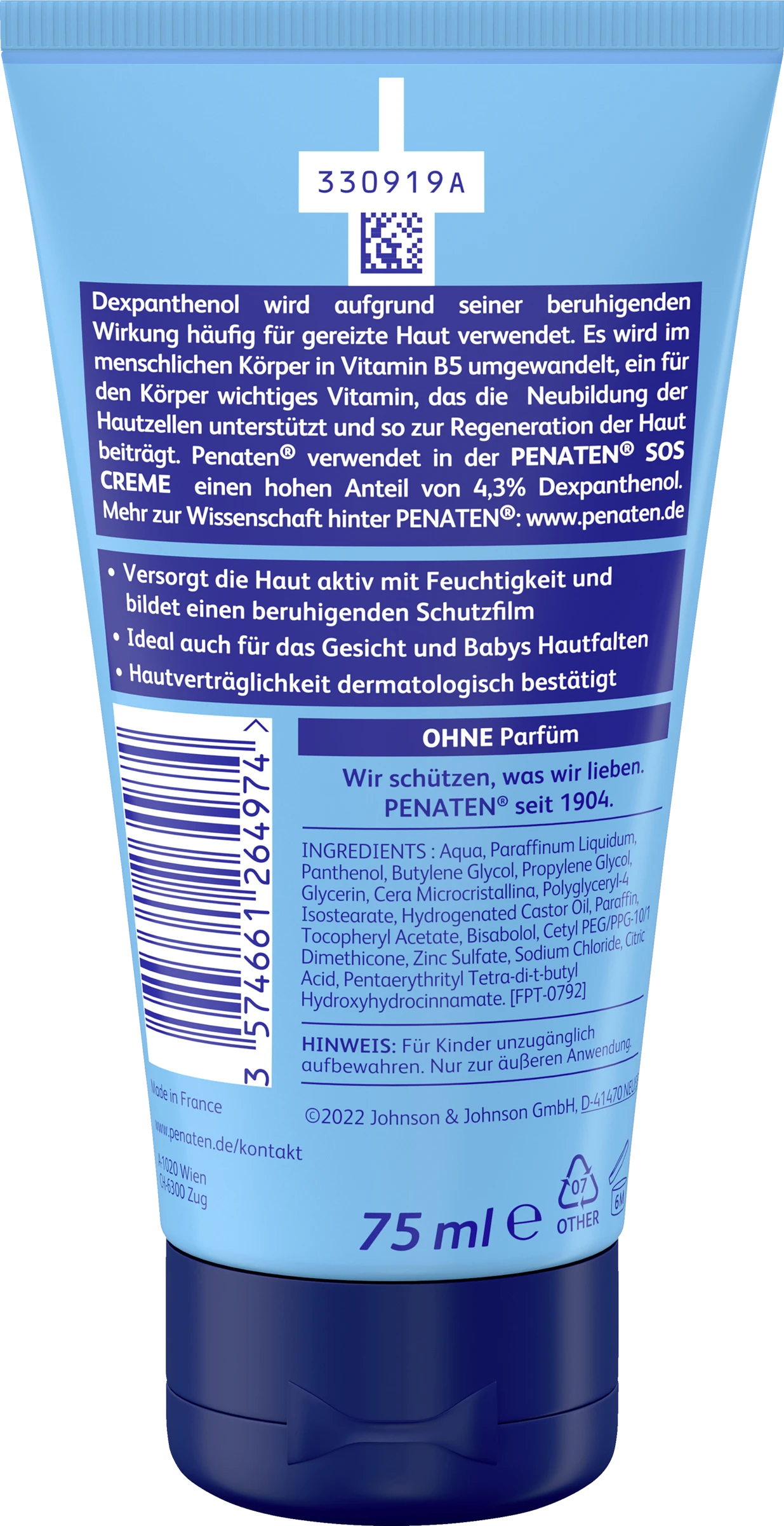 Penaten Kleine Helfer SOS Creme 4 Penaten Kleine Helfer SOS Creme – Bild 2