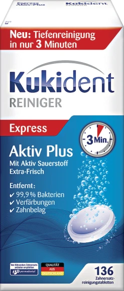 Kukident AktivPlus Gebissreiniger-Tabs