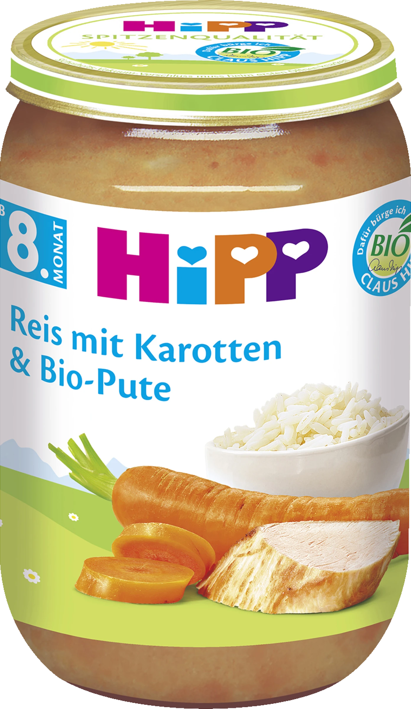 Hipp Bio Menü Reis Mit Karotten & Bio-Pute 3 Hipp Bio Menü Reis Mit Karotten & Bio-Pute