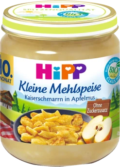 Hipp Bio Kleine Mehlspeise Kaiserschmarn In Apfelmus