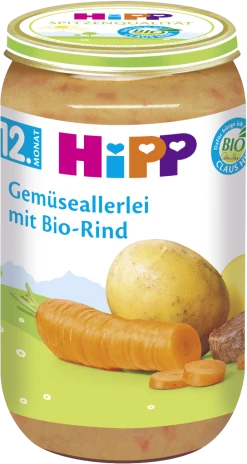 Hipp Bio Gemüseallerlei Mit Bio-Rind