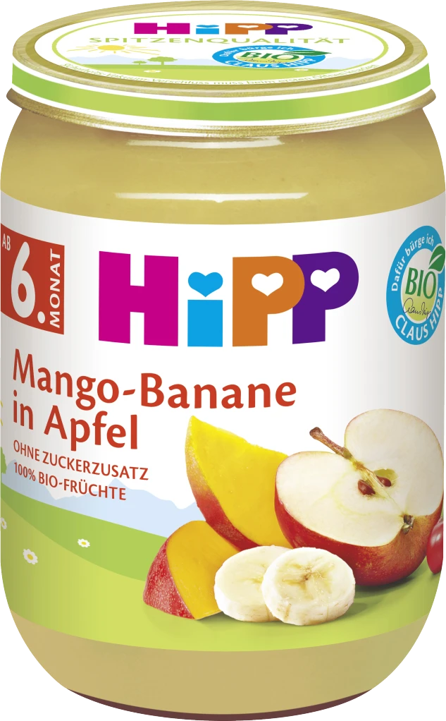 Hipp Bio Früchte Mango-Banane In Apfel 3 Hipp Bio Früchte Mango-Banane In Apfel