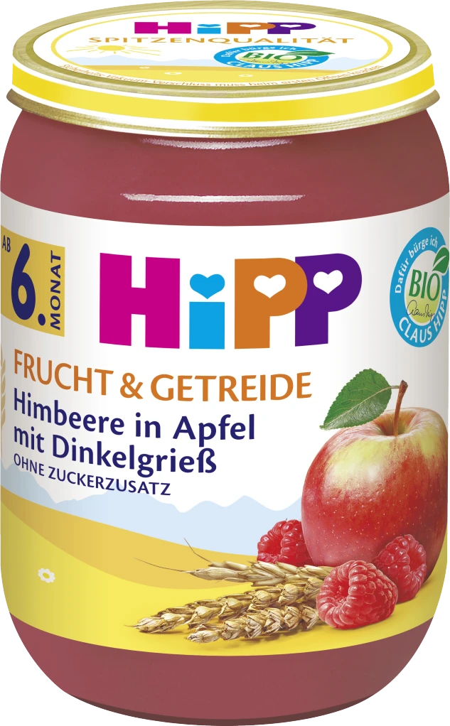 Hipp Bio Frucht & Getreide Himbeere In Apfel Mit Dinkelgrieß 3 Hipp Bio Frucht & Getreide Himbeere In Apfel Mit Dinkelgrieß