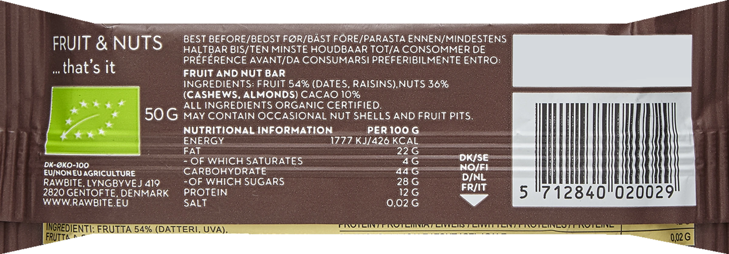 RAW BITE Bio Riegel Aus Trockenfrüchten Und Nüssen 4 RAW BITE Bio Riegel Aus Trockenfrüchten Und Nüssen – Bild 2