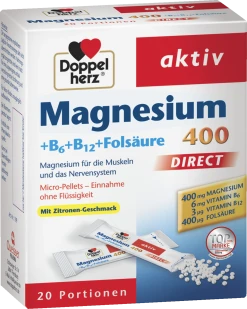 Doppelherz Aktiv Magnesium 400 Direct + B6 + B12 + Folsäure -ALL STARS SHOP MAM 3798022 SHOP IMAGE 1.4