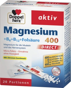 Doppelherz Aktiv Magnesium 400 Direct + B6 + B12 + Folsäure -ALL STARS SHOP MAM 3809290 SHOP IMAGE 1.4