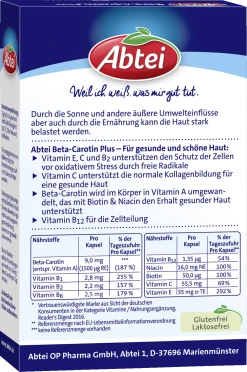 Abtei Beta-Carotin Plus Kapseln -ALL STARS SHOP MAM 3810156 SHOP IMAGE 1.5