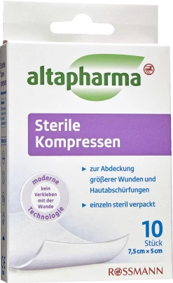 Altapharma Sterile Kompressen 10 Stück