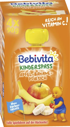 Bebivita Kinder Spaß Apfel-Banane-Pfirsich