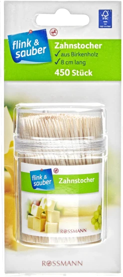 Flink & Sauber Zahnstocher 450 Stück