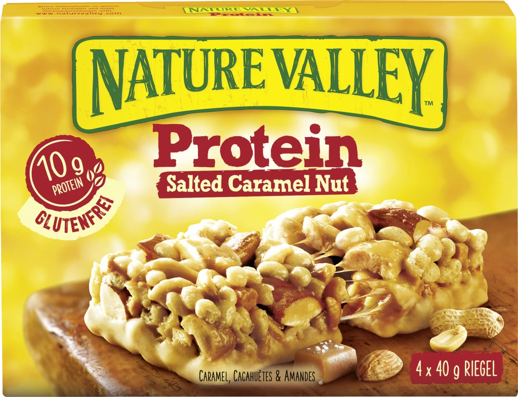 Nature Valley Protein Riegel Salted Caramel Nut 3 Nature Valley Protein Riegel Salted Caramel Nut