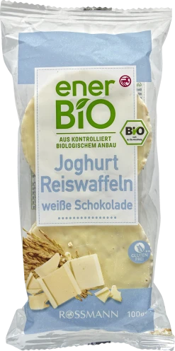 EnerBiO Joghurt Reiswaffeln Weiße Schokolade