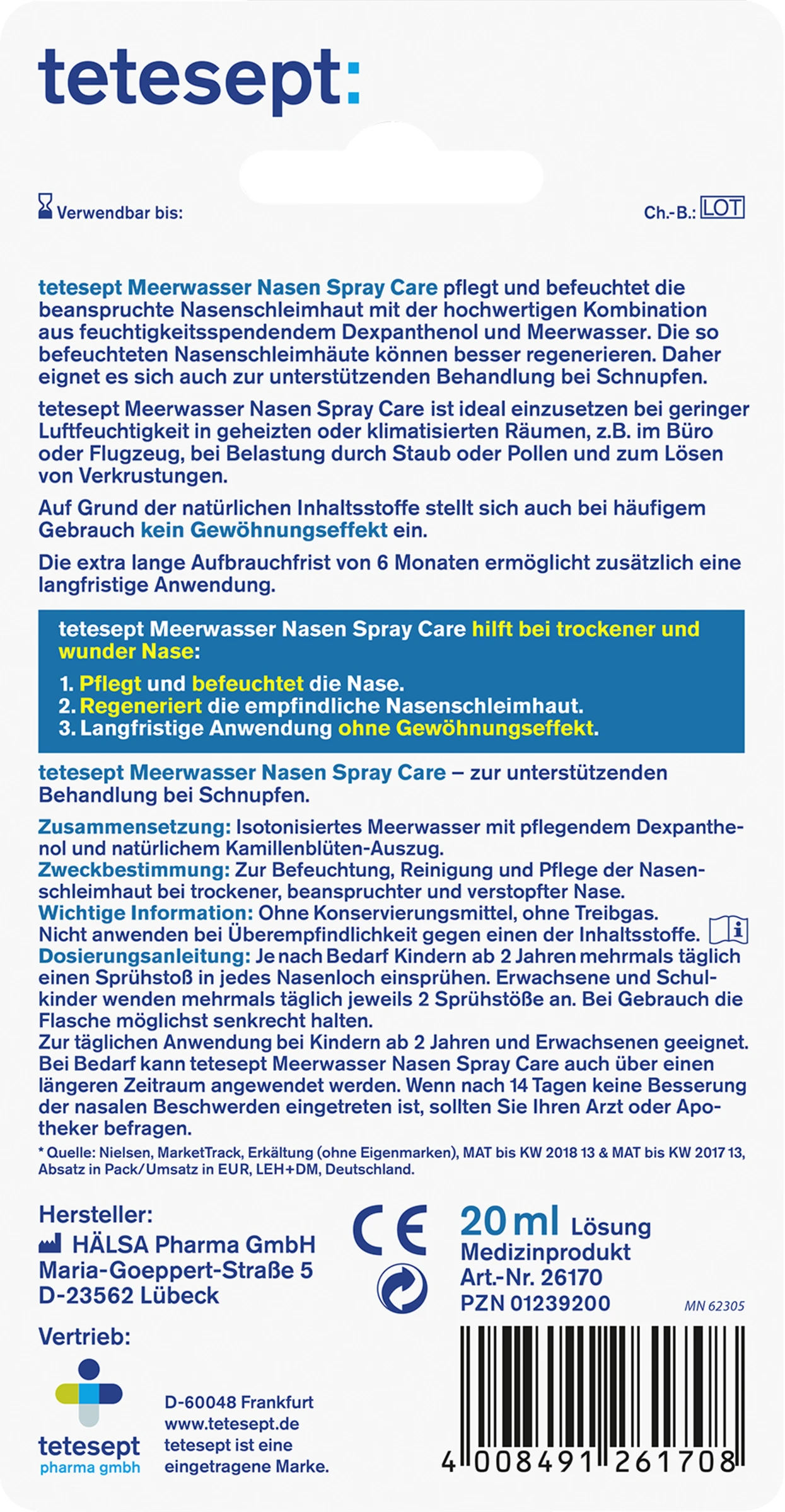 Tetesept Meerwasser Nasen Spray Care 4 Tetesept Meerwasser Nasen Spray Care – Bild 2