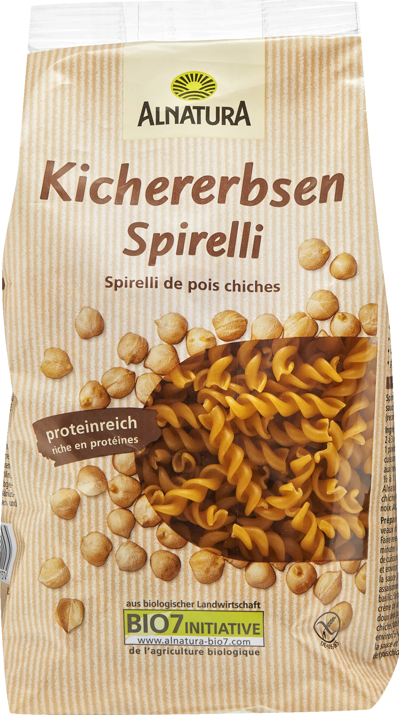 Alnatura Bio Kichererbsen Spirelli 3 Alnatura Bio Kichererbsen Spirelli