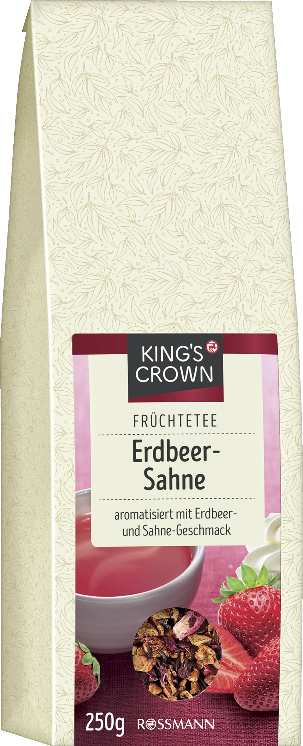 KING'S CROWN Früchtetee Erdbeer-Sahne 3 KING'S CROWN Früchtetee Erdbeer-Sahne