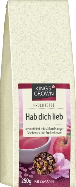 KING'S CROWN Früchtetee Hab Dich Lieb