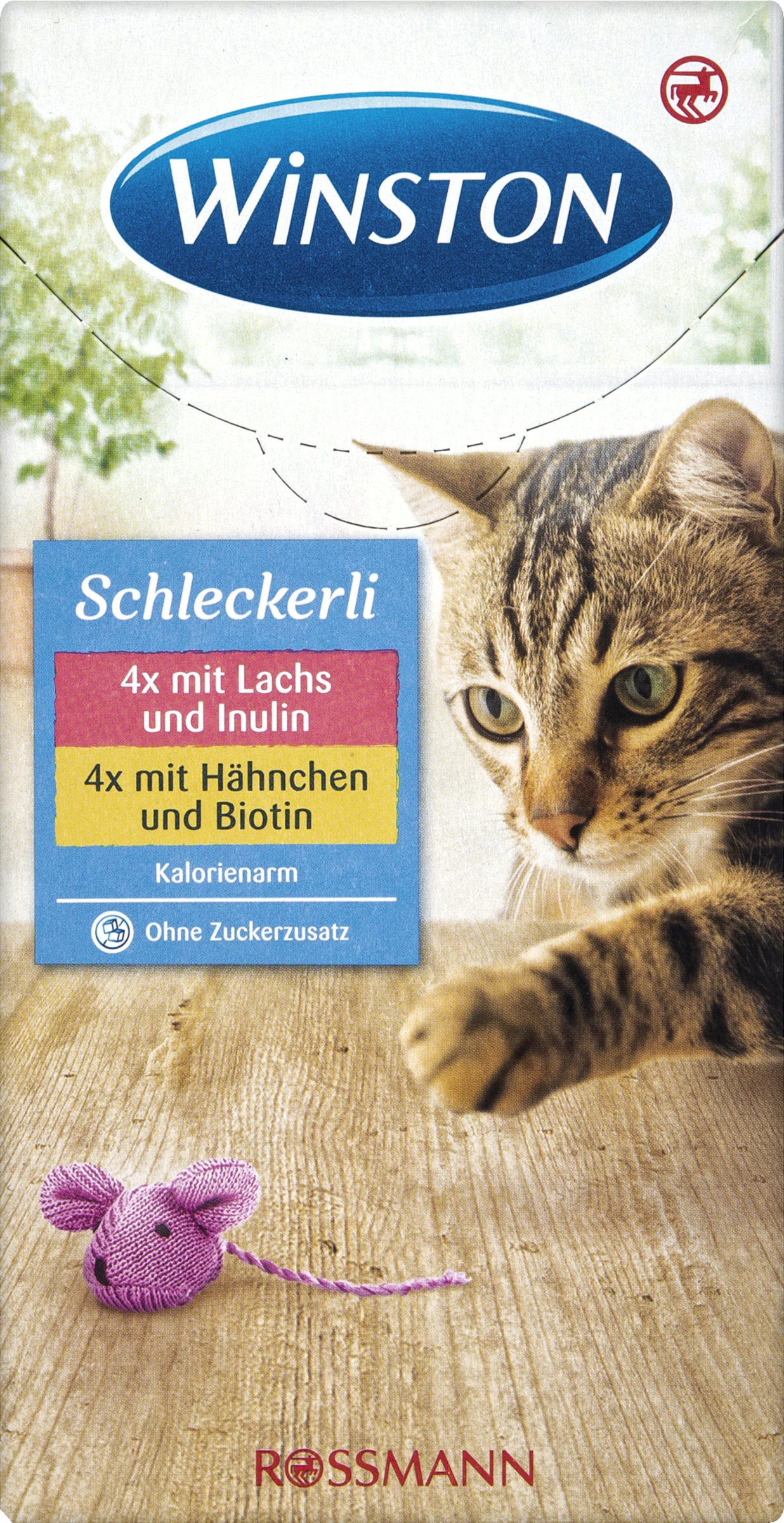 Winston 2x4 Schleckerli Mit Lachs & Inulin, Mit Hähnchen & Biotin 3 Winston 2x4 Schleckerli Mit Lachs & Inulin, Mit Hähnchen & Biotin