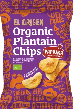 El Origen Bio Kochbananen Chips Mit Paprika