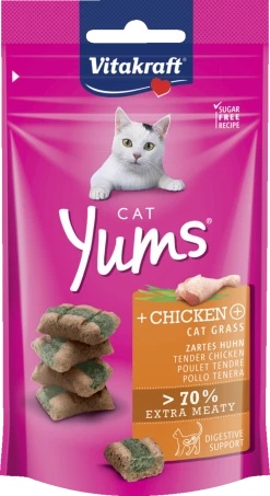 Vitakraft Cat Yums + Huhn & Katzengras