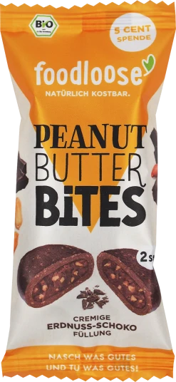 Foodloose Bio Erdnuss-Schoko Peanut Butter Bites