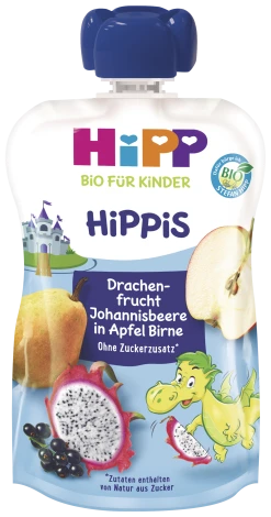 Bio Hippis Drachenfrucht-Johannisbeere In Apfel-Birne