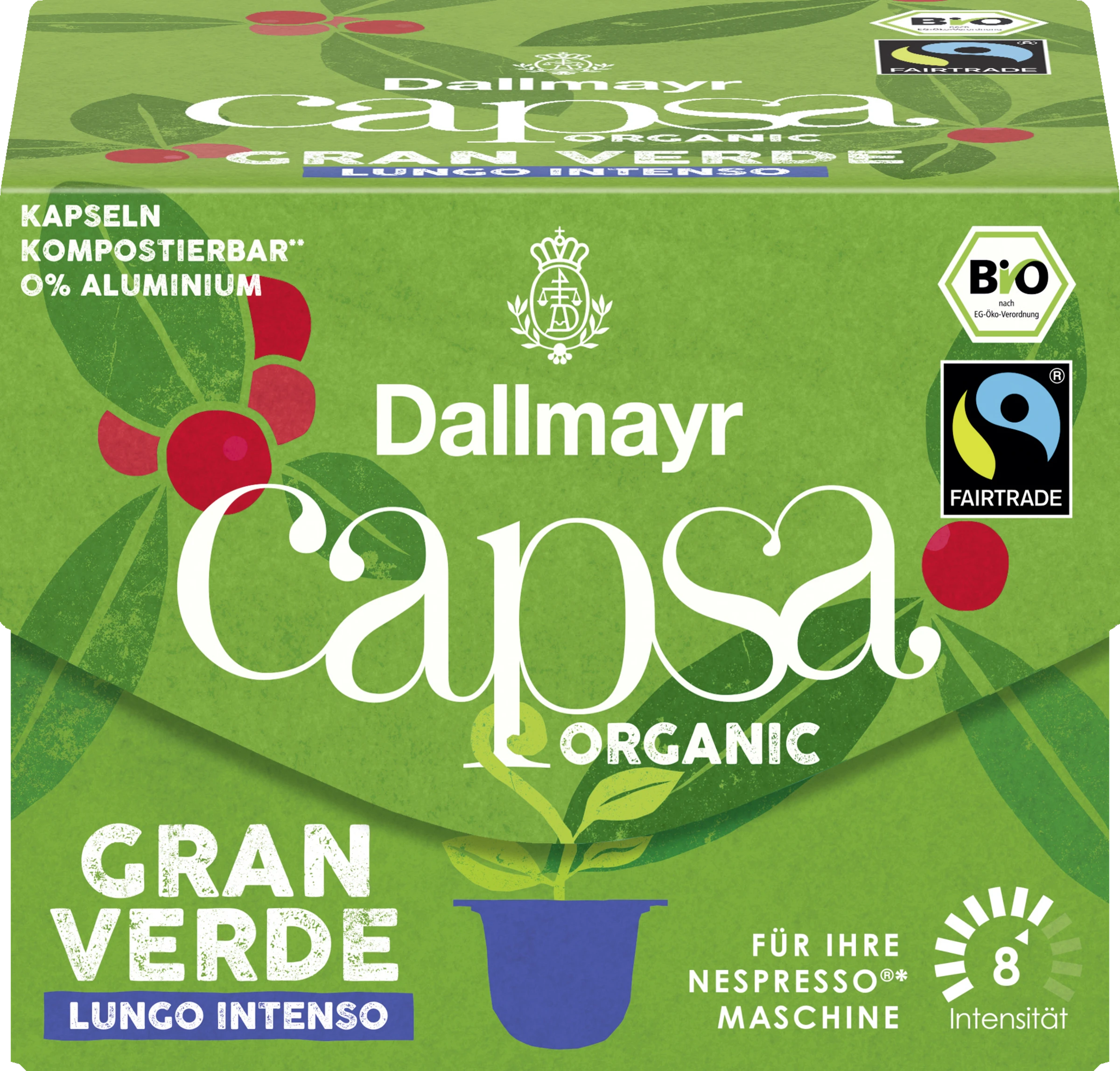 Dallmayr Bio Capsa Gran Verde Lungo Intenso Kaffeekapseln 3 Dallmayr Bio Capsa Gran Verde Lungo Intenso Kaffeekapseln
