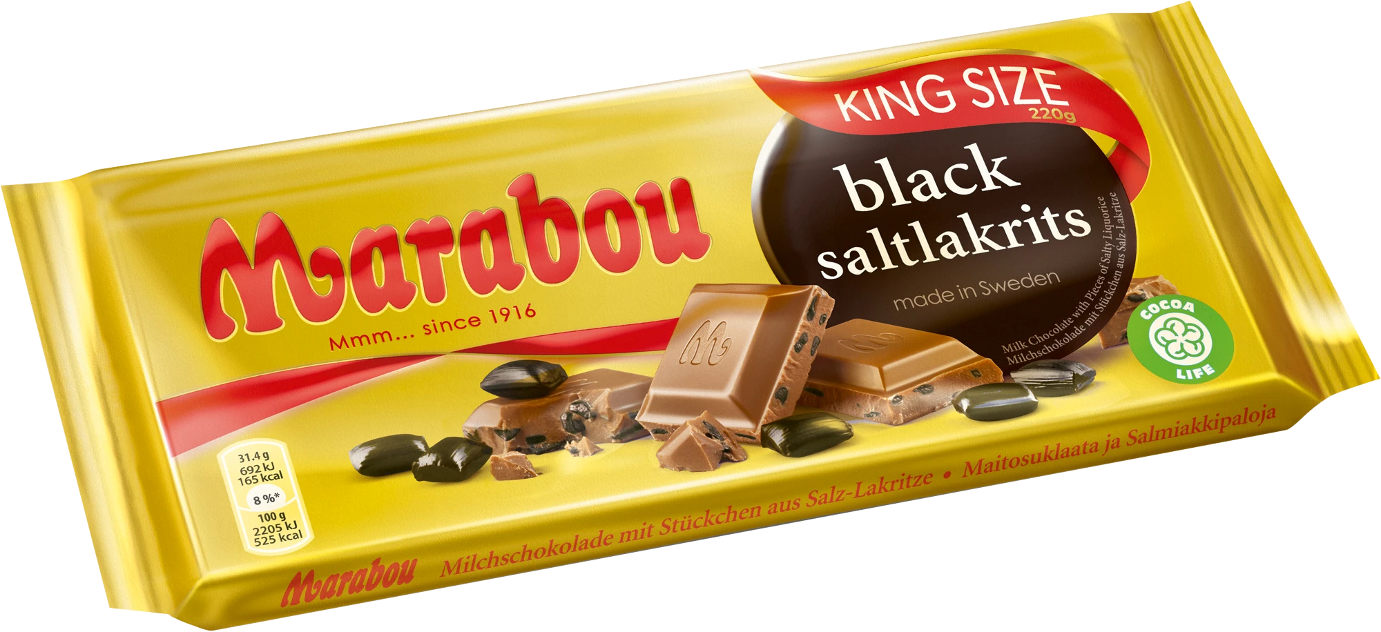 Marabou Black Saltlakrits 3 Marabou Black Saltlakrits