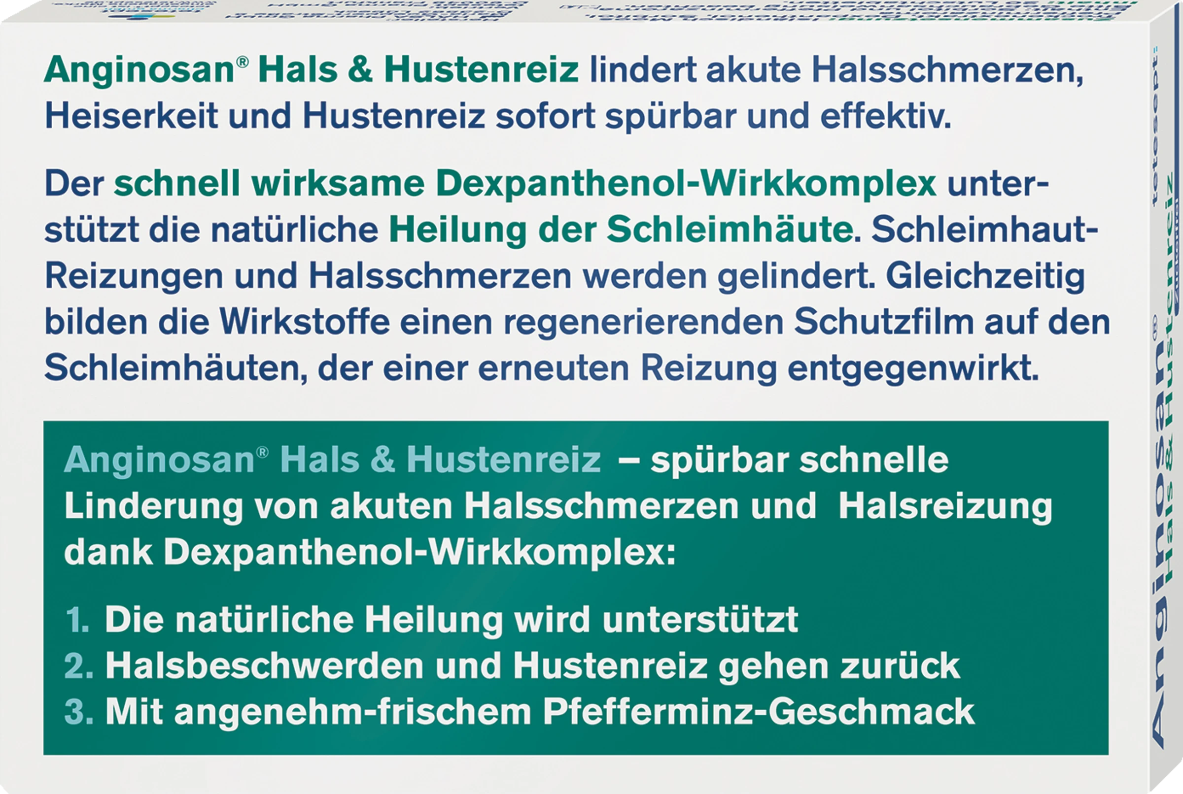 Tetesept Anginosan Hals & Hustenreiz Lutschtabletten Minze 6 Tetesept Anginosan Hals & Hustenreiz Lutschtabletten Minze – Bild 4