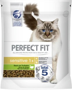 Perfect Fit Cat Dry Sensitive 1+ Reich An Truthahn