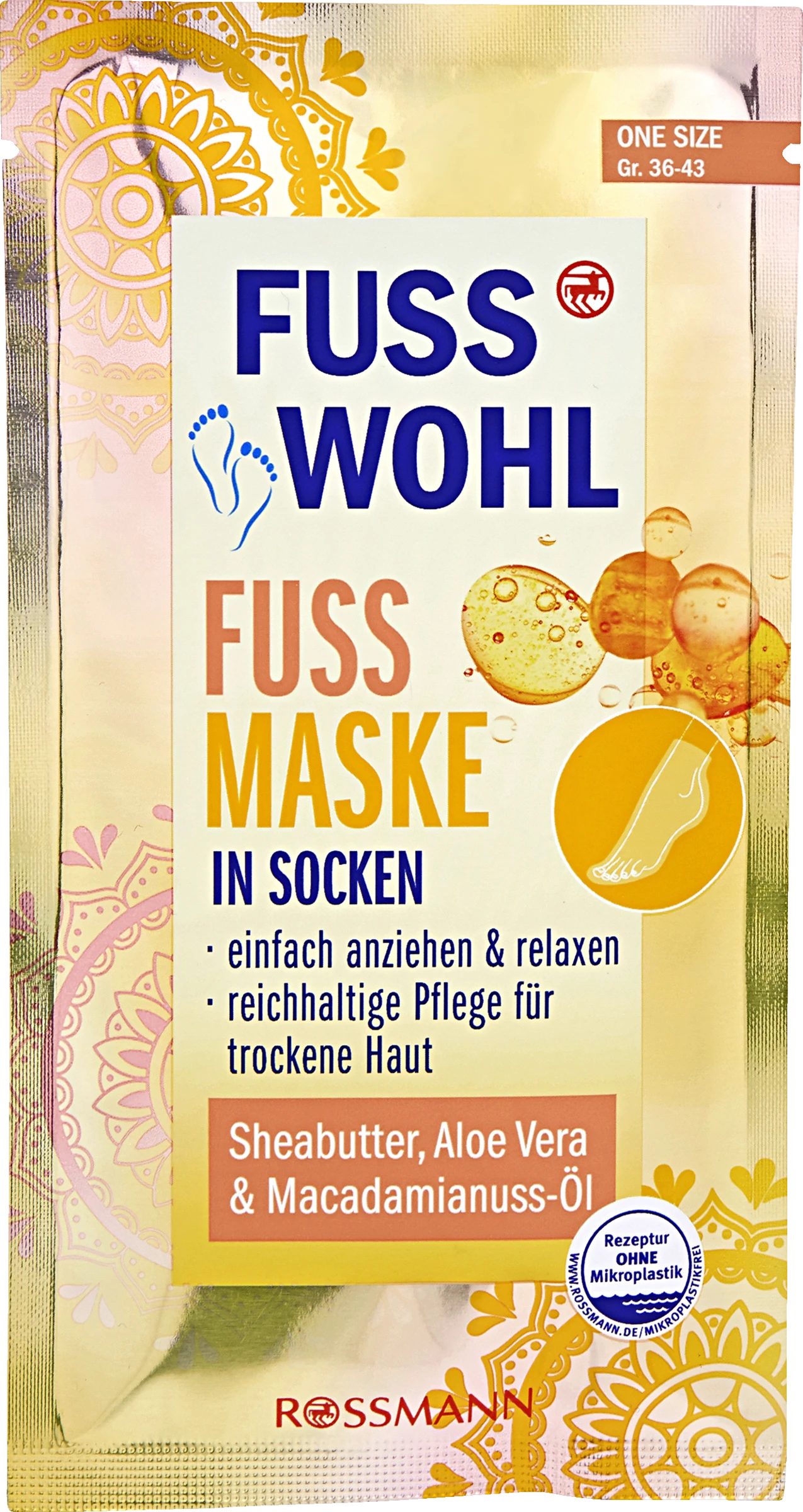 FUSSWOHL Fuss Maske Im Strumpf 3 FUSSWOHL Fuss Maske Im Strumpf