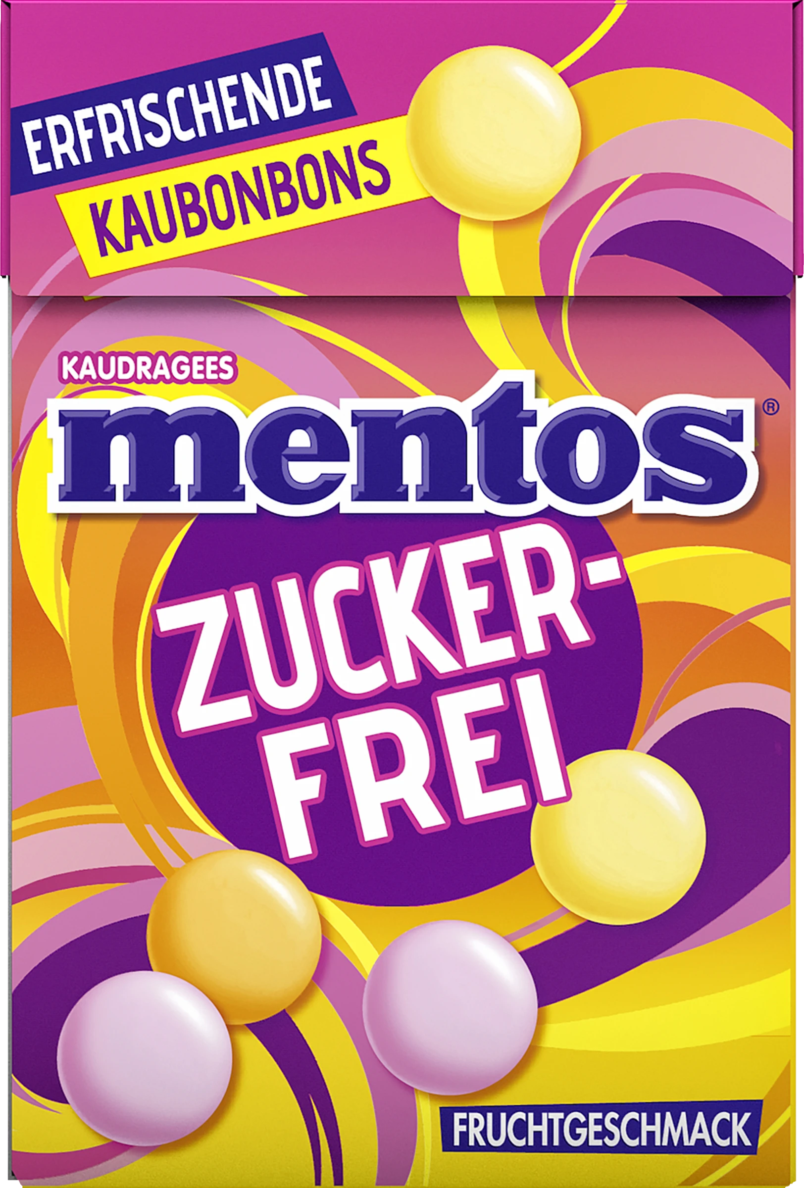 Mentos® Kaudragees Fruchtgeschmack Zuckerfrei 3 Mentos® Kaudragees Fruchtgeschmack Zuckerfrei