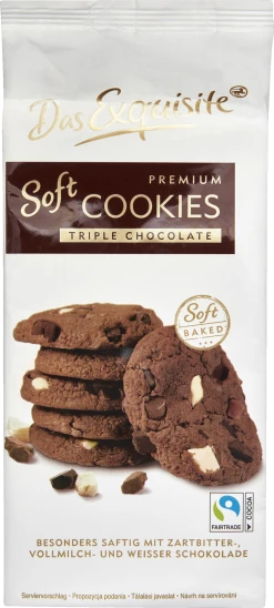 Das Exquisite Premium Soft Cookies Triple Chocolate
