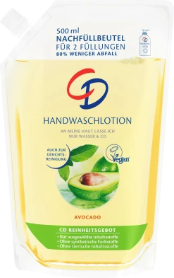 CD Handwaschlotion Avocado Nachfüllbeutel
