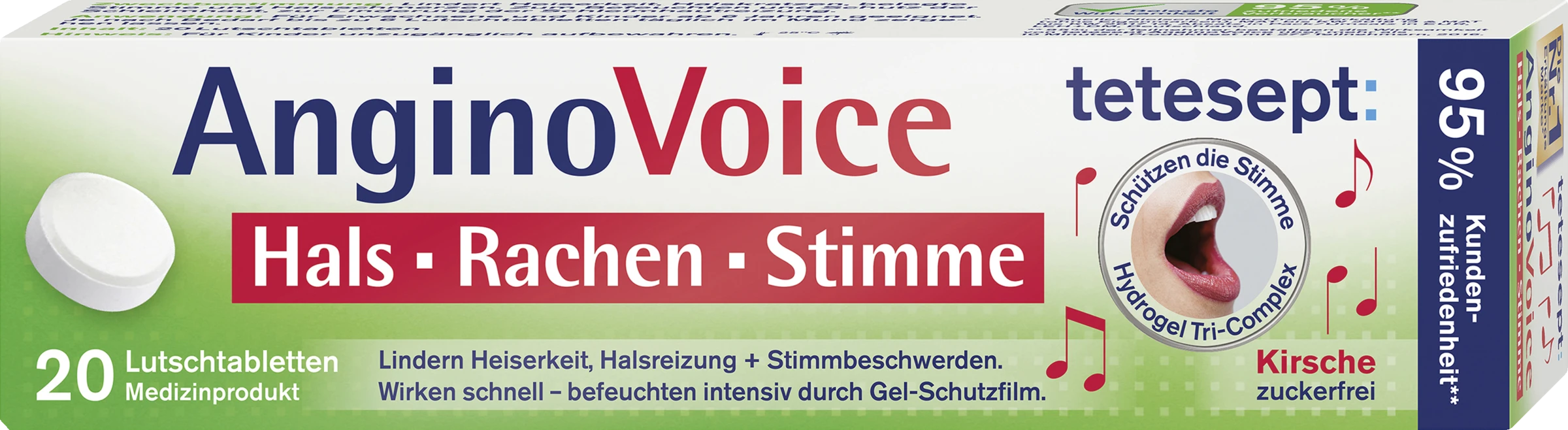Tetesept AnginoVoice Hals Rachen Stimme 20 Lutschtabletten Kirsche 7 Tetesept AnginoVoice Hals Rachen Stimme 20 Lutschtabletten Kirsche – Bild 5