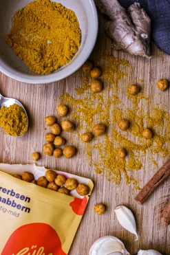 Hülsenreich Bio Geröstete Kichererbsen Zum Knabbern – Curry, Fruchtig-mild -ALL STARS SHOP MAM 7991445 SHOP IMAGE 1.4