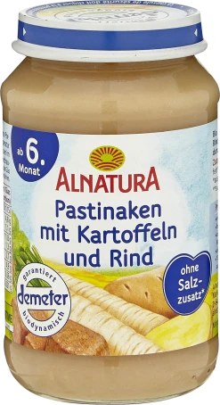 Alnatura Bio Pastinaken Mit Kartoffeln Und Rind