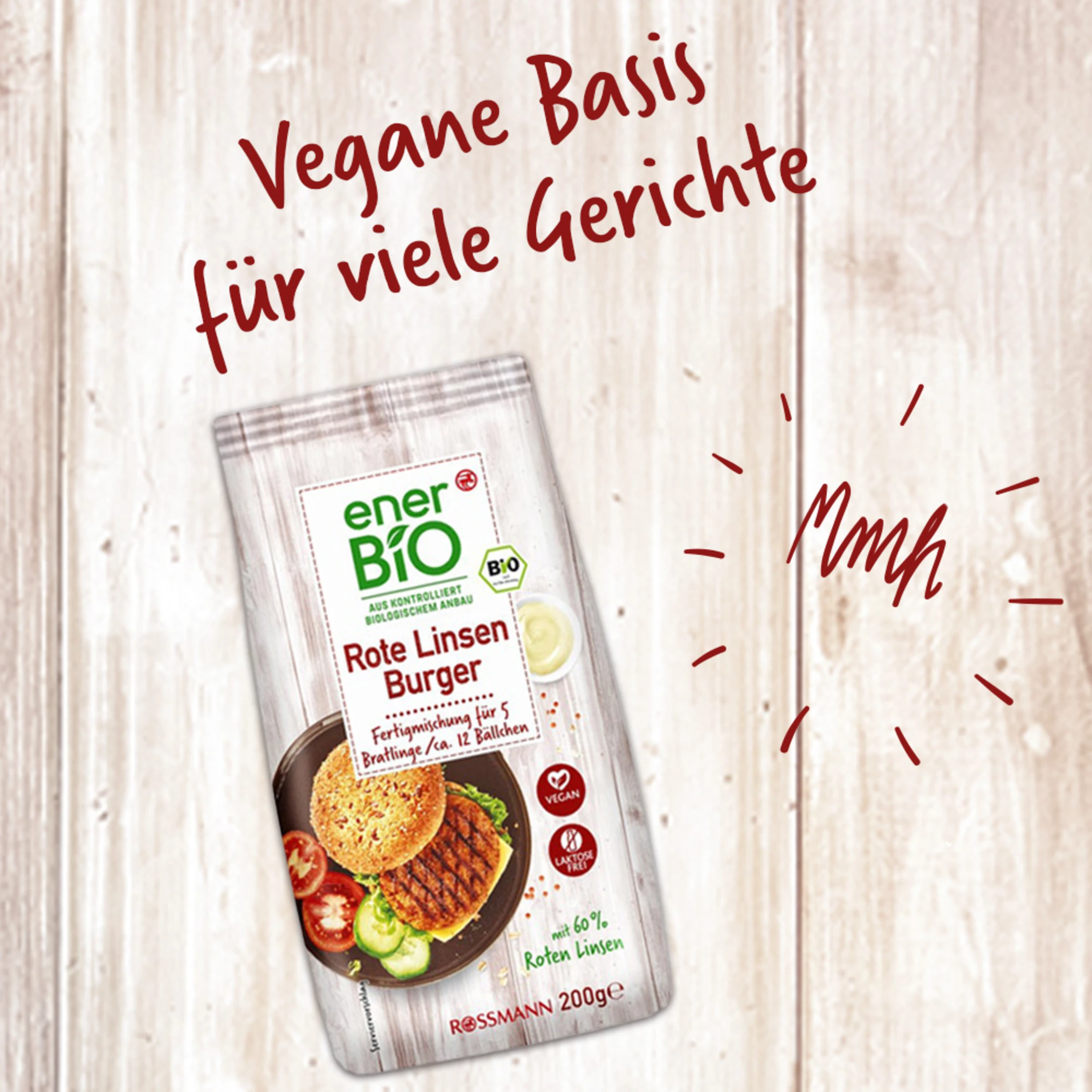 EnerBiO Rote Linsen Burger 6 EnerBiO Rote Linsen Burger – Bild 4