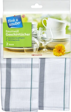 Flink & Sauber Baumwoll Geschirrtücher