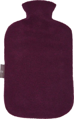 IDEENWELT Wärmflasche Mit Bezug Bordeaux