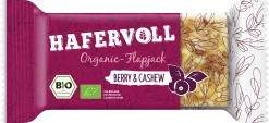 HAFERVOLL Organic Flapjack Berry & Cashew