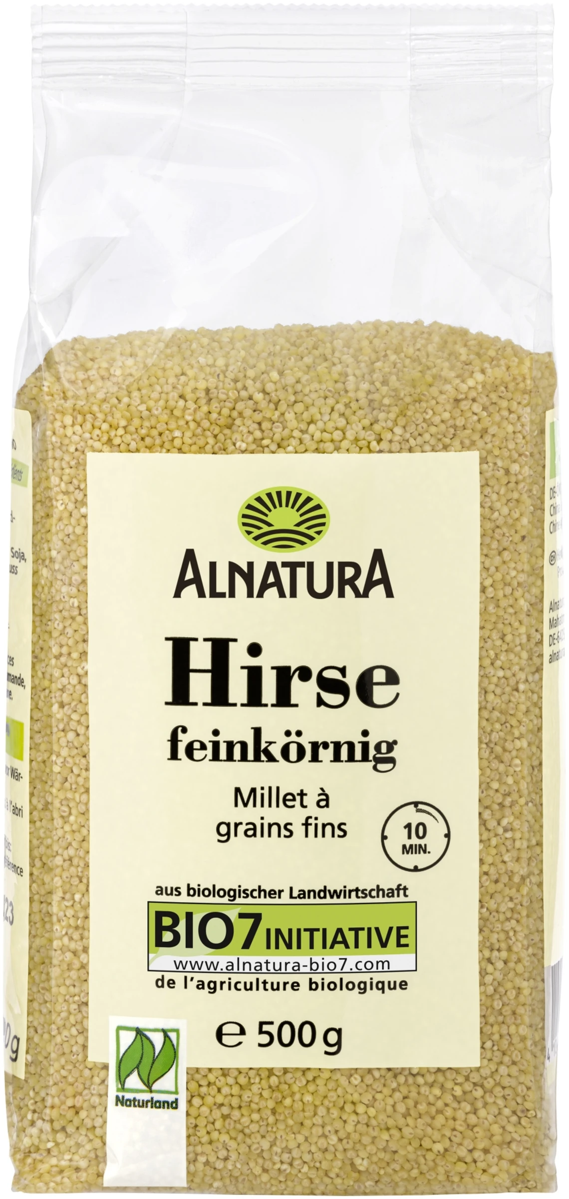 Alnatura Bio Hirse Feinkörnig 3 Alnatura Bio Hirse Feinkörnig