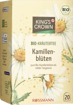 KING'S CROWN Bio-Kräutertee Kamillenblüten