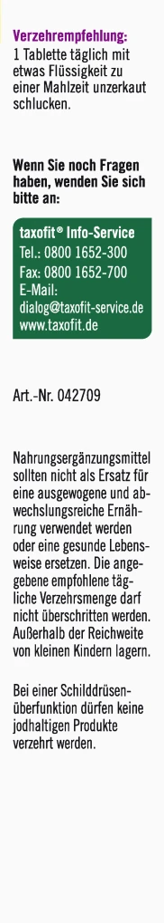 Taxofit Jod 150 4 Taxofit Jod 150 – Bild 2