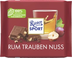 Ritter Sport Rum Trauben Nuss Tafelschokolade