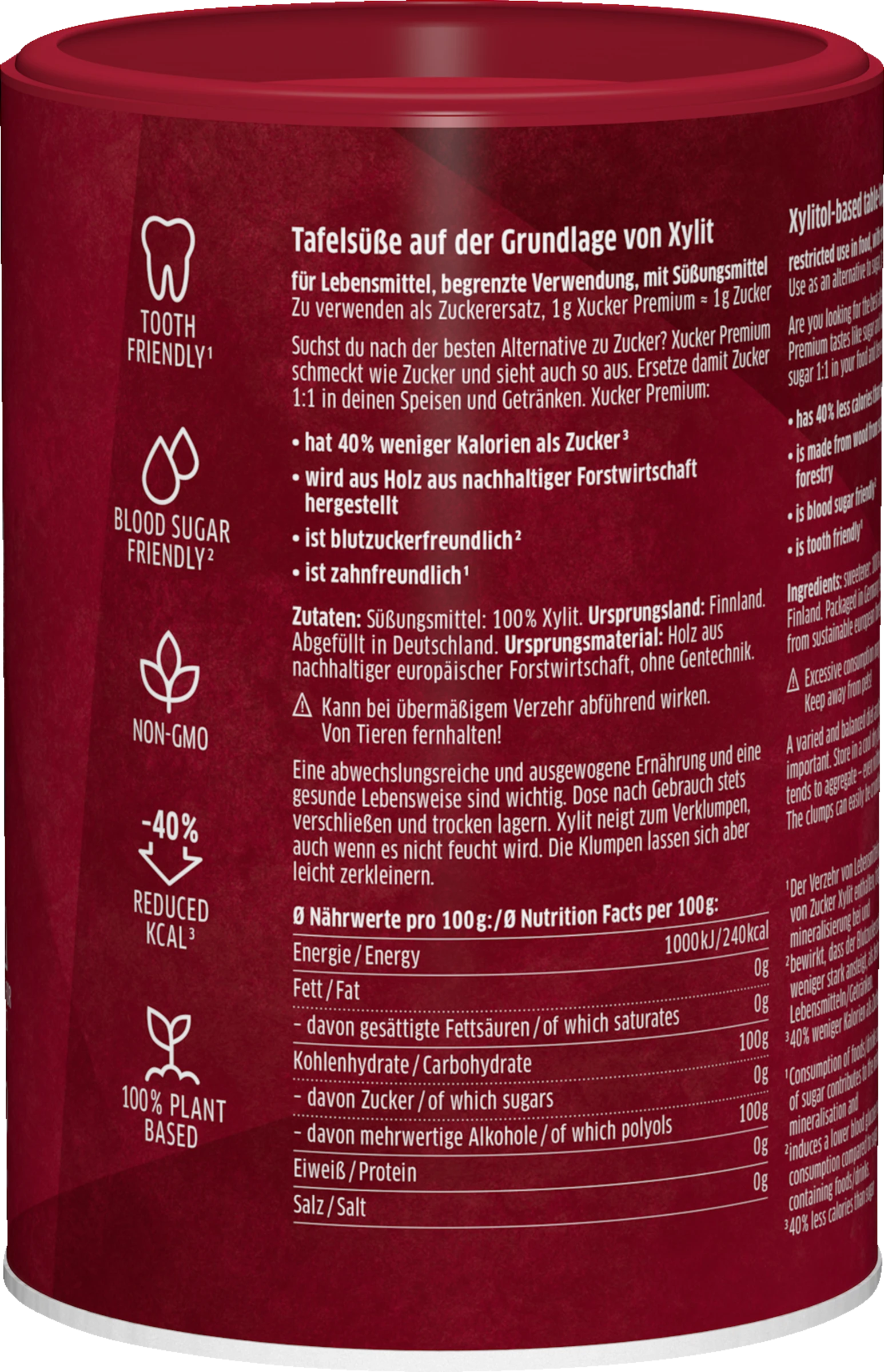 Xucker Premium Kalorienreduziertes Süßungsmittel 4 Xucker Premium Kalorienreduziertes Süßungsmittel – Bild 2