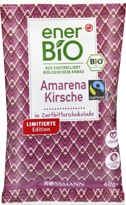 EnerBiO Amarena-Kirsche In Zartbitter In Zartbitterschokolade