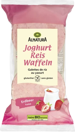 Alnatura Bio Joghurt-Reiswaffeln Erdbeer