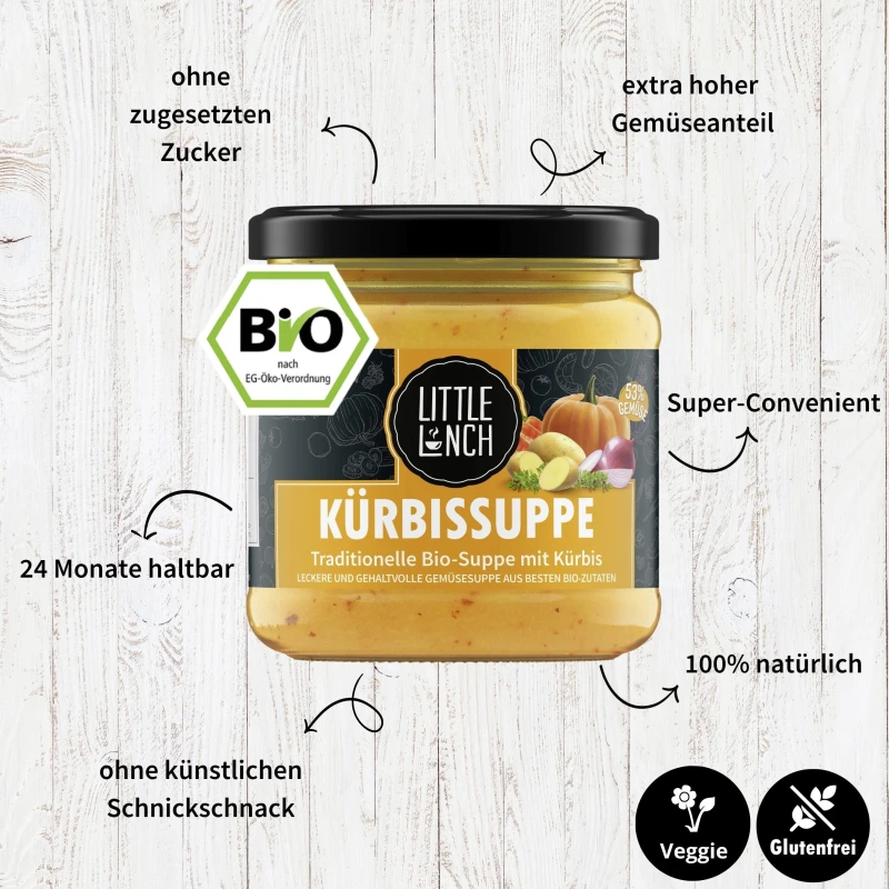 Little Lunch Bio Kürbissuppe 4 Little Lunch Bio Kürbissuppe – Bild 2